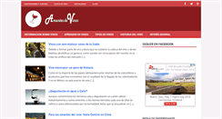 Desktop Screenshot of amantesdevinos.com